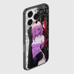 Чехол для iPhone 16 Pro Max силиконовый с защитой камеры Пауэр с мечом - Человек бензопила - фото 2