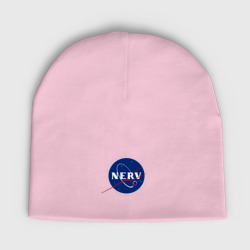 Женская шапка демисезонная NASA nerv Evangelion