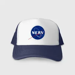 Кепка тракер с сеткой NASA nerv Evangelion