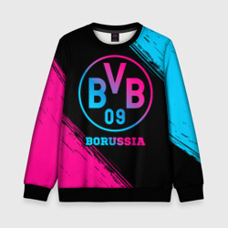 Детский свитшот 3D Borussia - neon gradient