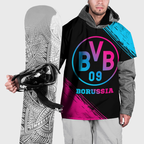 Накидка на куртку 3D Borussia - neon gradient, цвет 3D печать