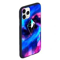 Чехол для iPhone 11 Pro Max матовый No Man's Sky неоновый космос - фото 2