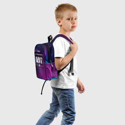 Детский рюкзак 3D DayZ gaming champion: рамка с лого и джойстиком на неоновом фоне - фото 2
