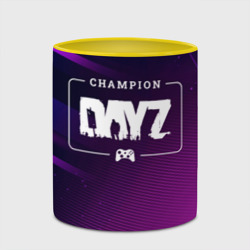 Кружка с полной запечаткой DayZ gaming champion: рамка с лого и джойстиком на неоновом фоне - фото 2