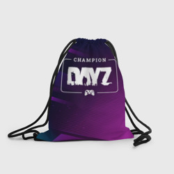 Рюкзак-мешок 3D DayZ gaming champion: рамка с лого и джойстиком на неоновом фоне