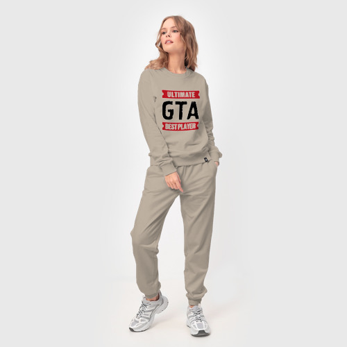 Женский костюм хлопок с принтом GTA: Ultimate Best Player, фото на моделе #1
