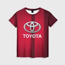 Женская футболка 3D Toyota - abstraction - полосы