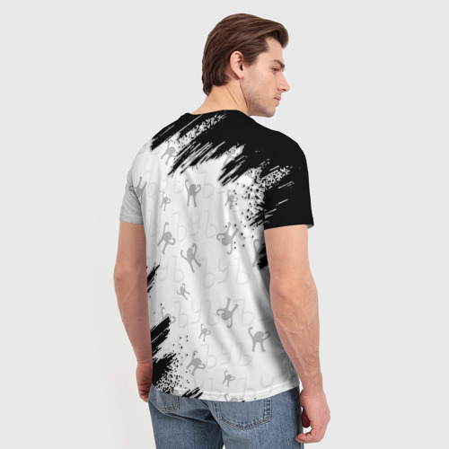Мужская футболка 3D Кот ъуъ Лёха, цвет 3D печать - фото 4