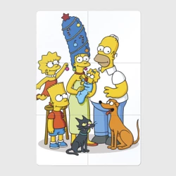 Магнитный плакат 2Х3 Семейка Симпсонов встречает Новый Год!