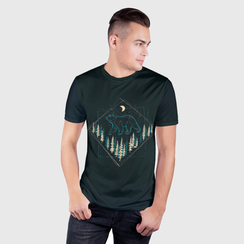 Мужская футболка 3D Slim Созвездие медведицы, цвет 3D печать - фото 3