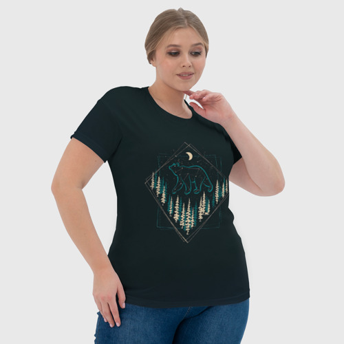 Женская футболка 3D Созвездие медведицы, цвет 3D печать - фото 6