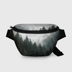Поясная сумка 3D Туманный хвойный лес