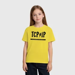 Детская футболка хлопок TCP/IP Connecting people since 1972 - фото 2