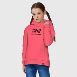 Детское худи Oversize хлопок TCP/IP Connecting people since 1972 - фото 2