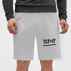 Мужские трикотажные шорты футер хлопок TCP/IP Connecting people since 1972 - фото 2