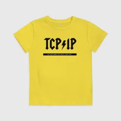 Детская футболка хлопок TCP/IP Connecting people since 1972