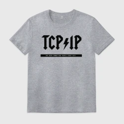 Мужская футболка хлопок TCP/IP Connecting people since 1972