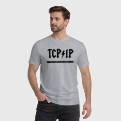 Мужская футболка хлопок TCP/IP Connecting people since 1972 - фото 2