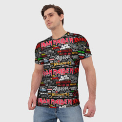 Мужская футболка 3D Popular music artists of rock bands - фото 2