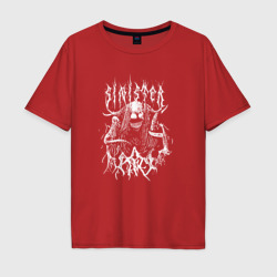 Мужская футболка хлопок Oversize Sinister - Black Metal Style