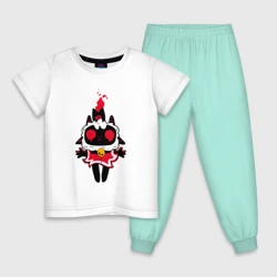 Детская пижама с белой футболкой Воскресшая овечка Cult of the lamb