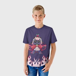 Детская футболка 3D Позитивная овечка - Cult of the lamb - фото 2