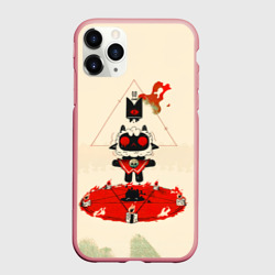 Чехол для iPhone 11 Pro Max матовый Cult of the lamb art