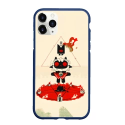 Чехол для iPhone 11 Pro Max матовый Cult of the lamb art