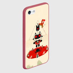 Чехол для iPhone 5/5S матовый Cult of the lamb art - фото 2