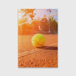 Обложка для паспорта матовая кожа Теннис - рассвет