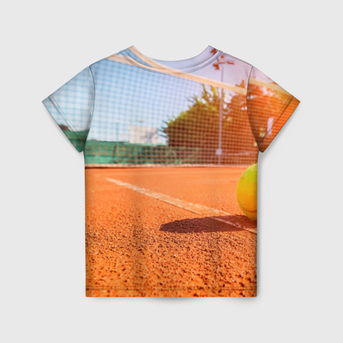 Детская футболка 3D Теннис - рассвет, цвет 3D печать - фото 2