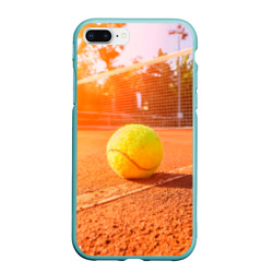 Чехол для iPhone 7Plus/8 Plus матовый Теннис - рассвет