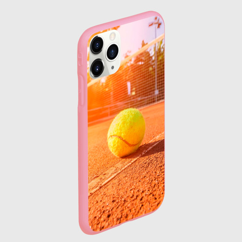 Чехол для iPhone 11 Pro Max матовый Теннис - рассвет, цвет баблгам - фото 3