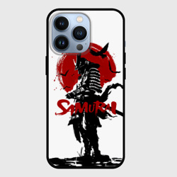 Чехол для iPhone 13 Pro Самурай и Красное Солнце