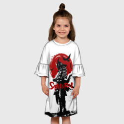 Детское платье 3D Самурай и Красное Солнце - фото 2