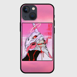 Чехол для iPhone 13 mini Evangelion Pink Берсерк mode