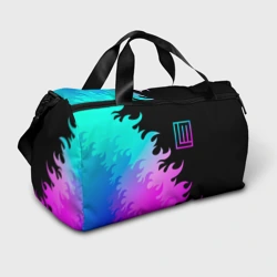 Сумка спортивная 3D Lindemann неоновый огонь