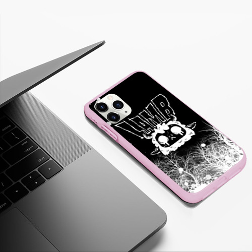 Чехол для iPhone 11 Pro Max матовый Lamb - Cult of the lamb, цвет розовый - фото 5