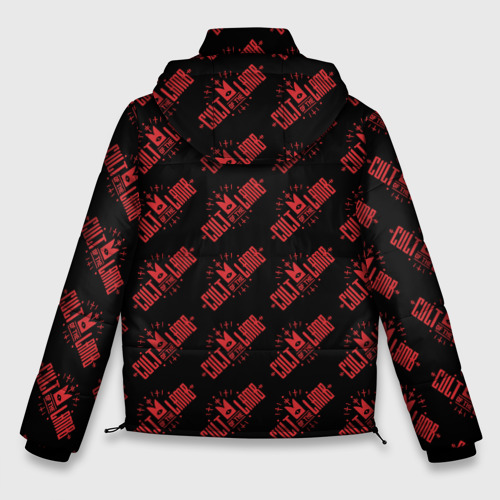 Мужская зимняя куртка 3D Cult of the lamb pattern, цвет красный - фото 2