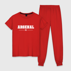 Женская пижама хлопок Arsenal football club классика