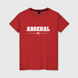 Женская футболка хлопок Arsenal football club классика