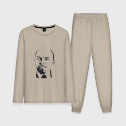 Мужская пижама с лонгсливом хлопок Владимир Ленин
