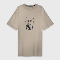 Платье-футболка хлопок Владимир Ленин