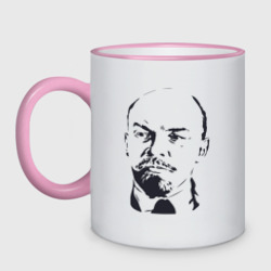 Кружка двухцветная Владимир Ленин