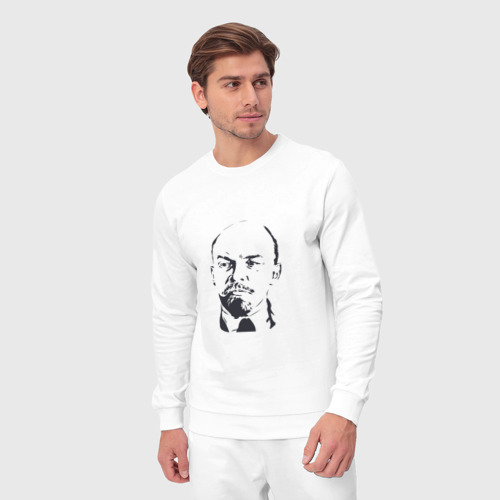 Мужской костюм хлопок с принтом Владимир Ленин, вид сбоку #3