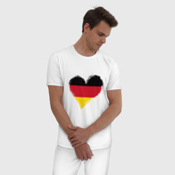 Мужская пижама хлопок Сердце - Германия - фото 2