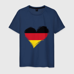 Мужская футболка хлопок Сердце - Германия