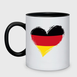 Кружка двухцветная Сердце - Германия