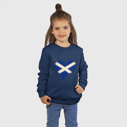 Детский свитшот хлопок Сердце - Шотландия - фото 2