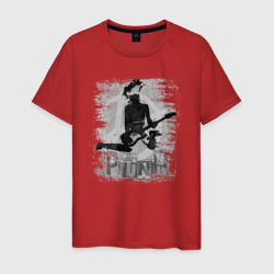 Punk rocker – Мужская футболка хлопок с принтом купить со скидкой в -20%